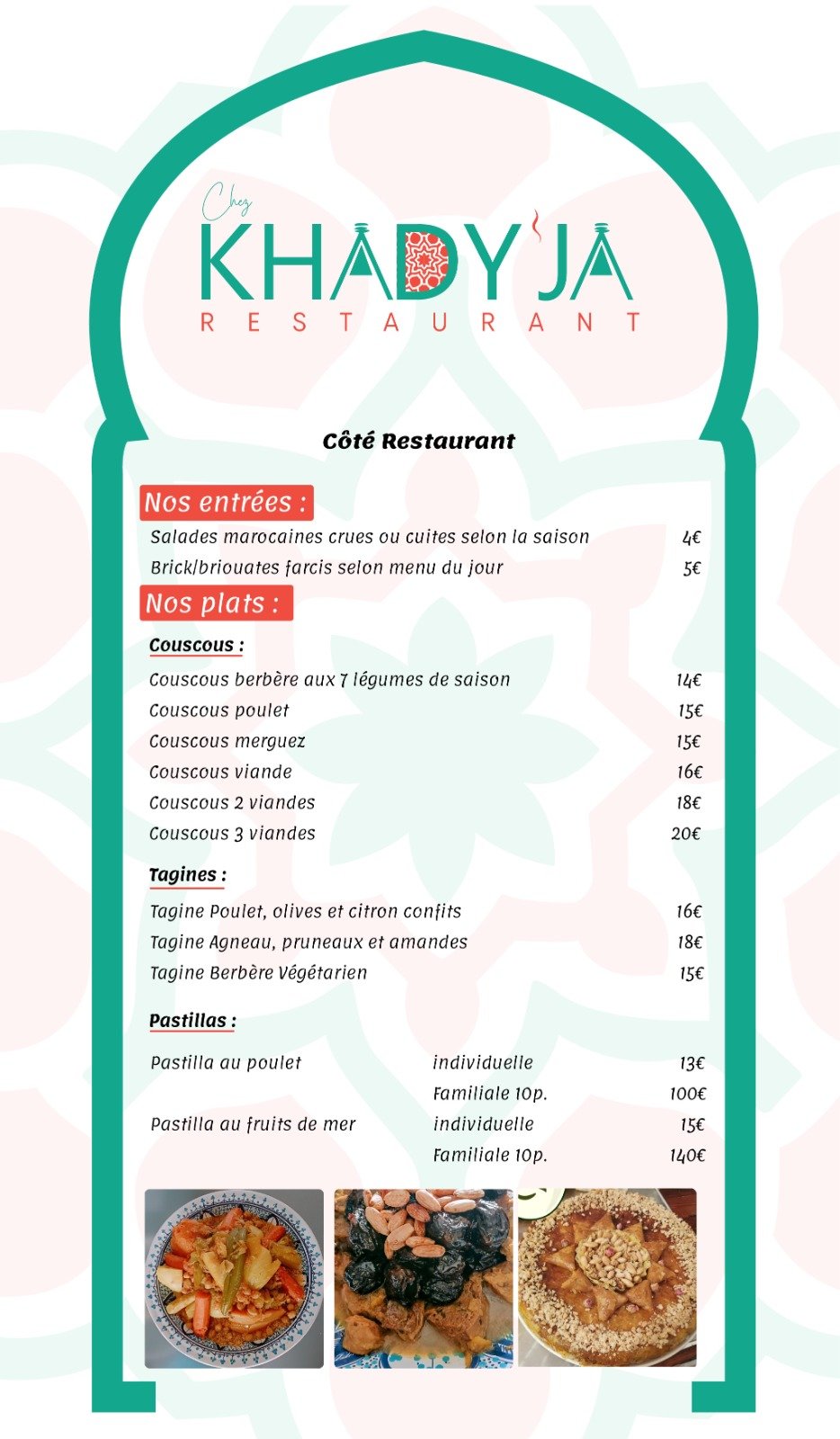 Menu page 1